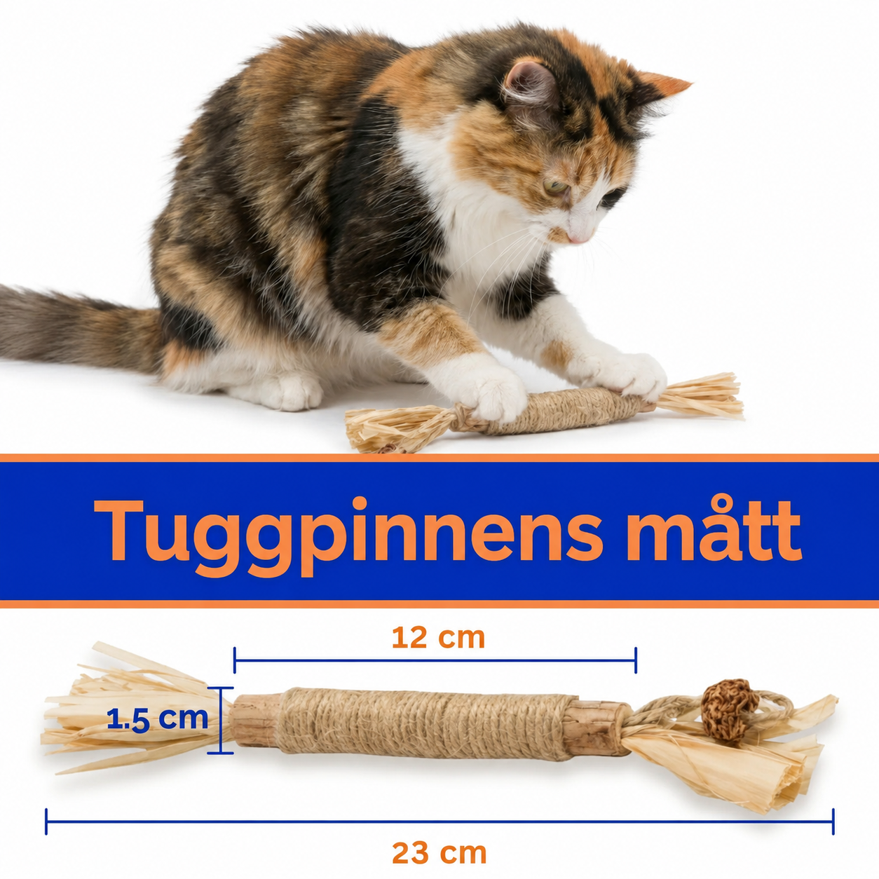 TandTass™ Silvervine Tuggpinne