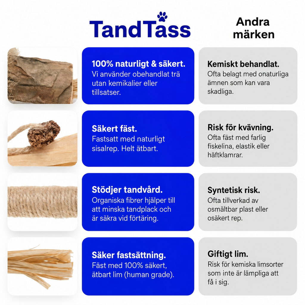 TandTass™ Silvervine Tuggpinne